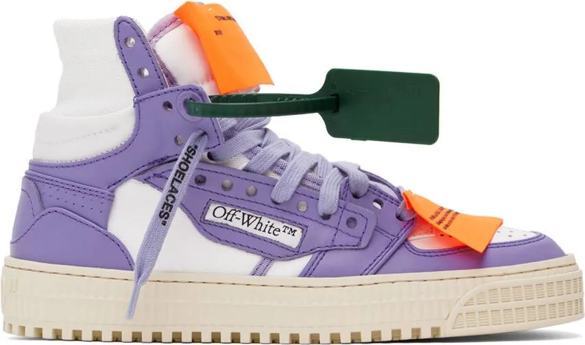 Off-White & Purple 3.0 Off Court Sneakers