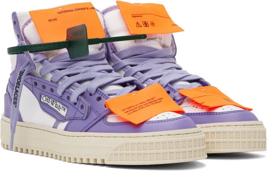 Off-White & Purple 3.0 Off Court Sneakers