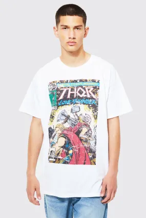 Oversized Thor Comic License T-shirt | boohooMAN UK