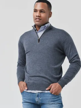     PETER MILLAR  Crown Men's Soft Nappa Trim Quarter-Zip Pullover    