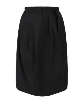 Pleat Belted Skirt