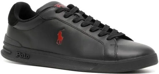 Polo Ralph Lauren embroidered-logo low-top sneakers Black