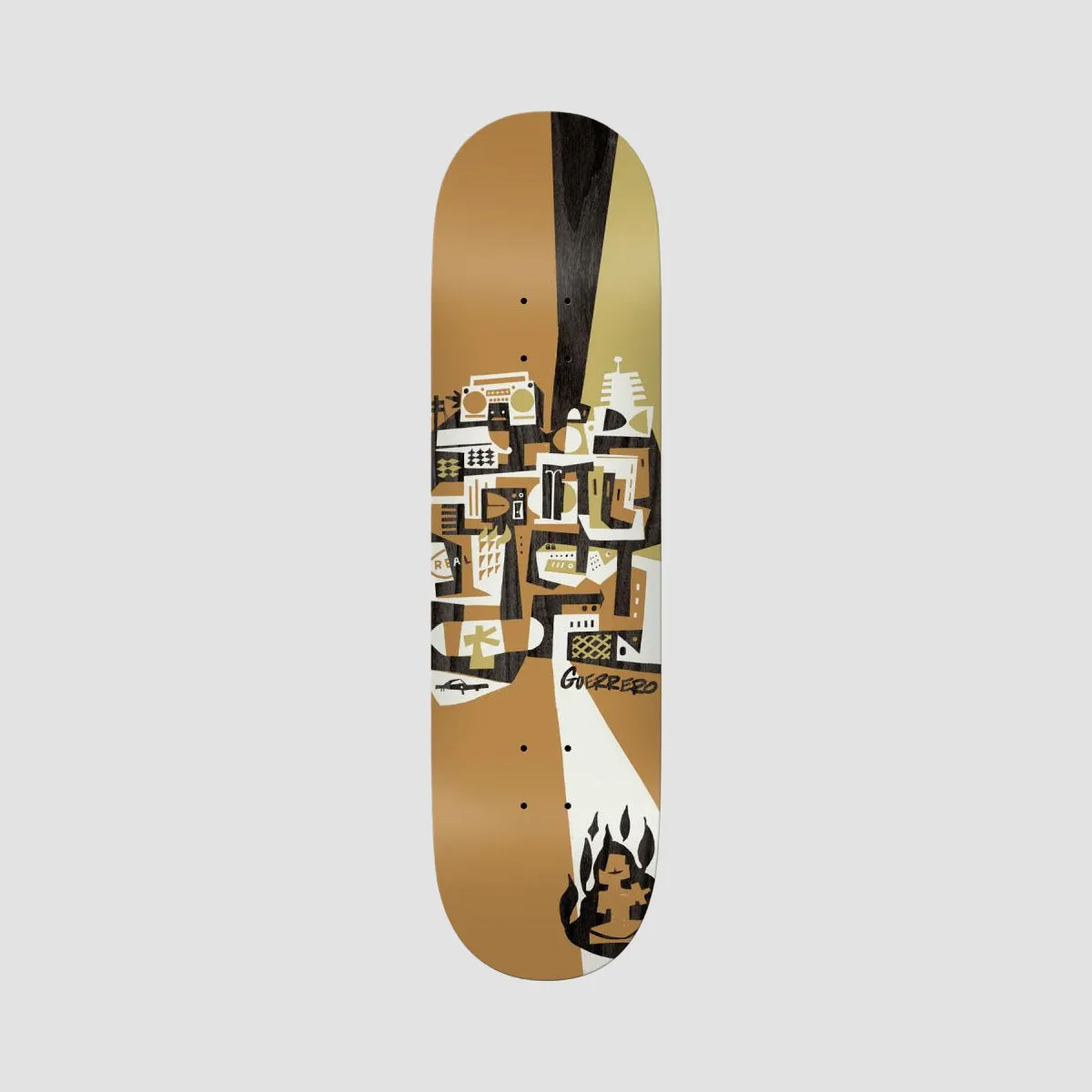 Real Guerrero Brian Barneclo Skateboard Deck - 8.75