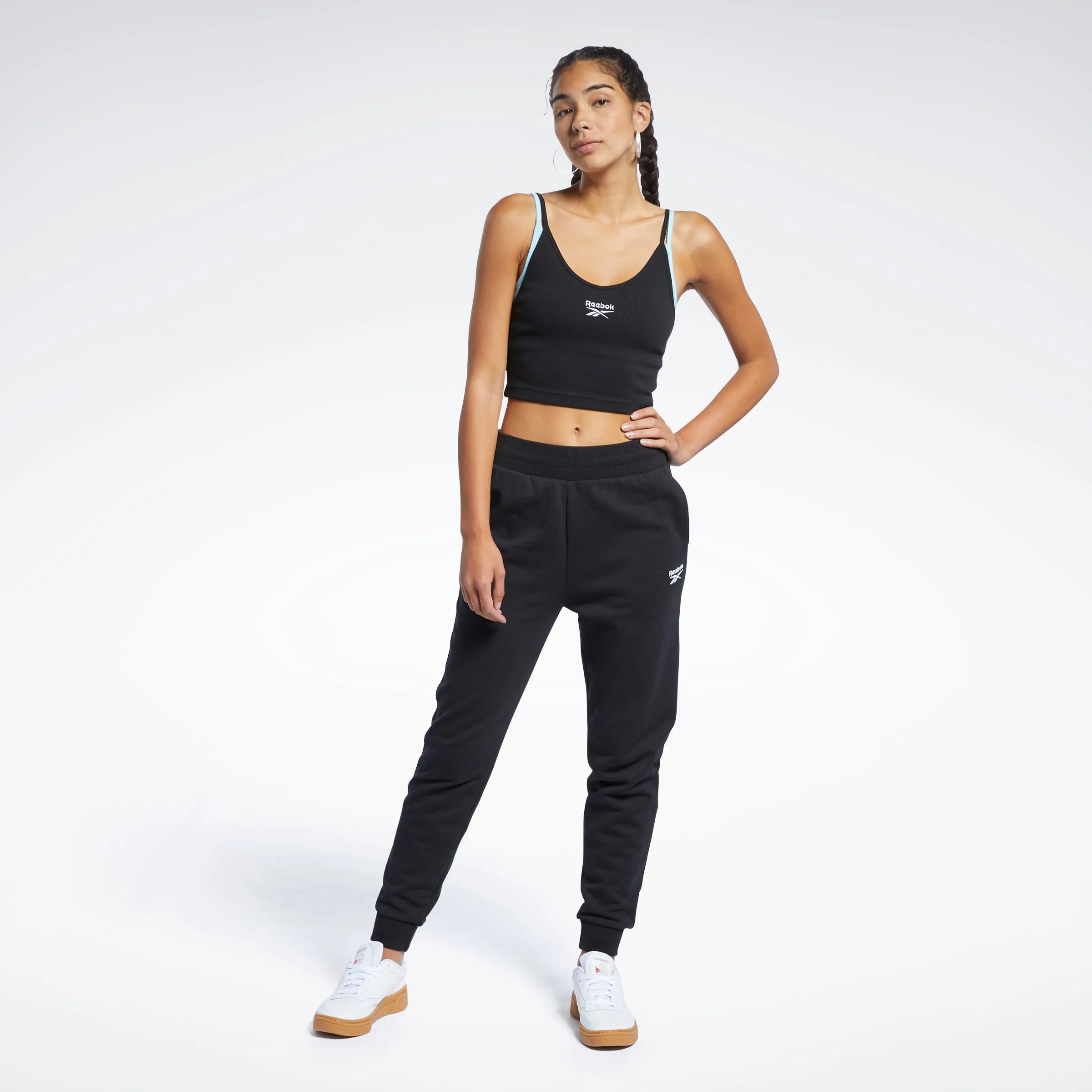 Reebok Classics Strappy Rib Tank Top Black