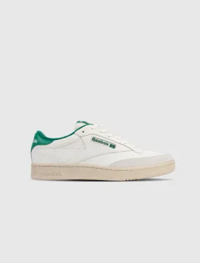 REEBOK CLUB C WHITE & GREEN   WHITE