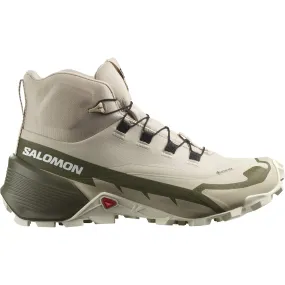 Salomon Women's Cross Hike Mid GORE-TEX 2 Feather Gray/Olive Night/White | Buy Salomon Women's Cross Hike Mid GORE-TEX