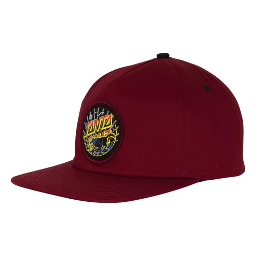 Santa Cruz Skateboard Hat Kendall Wolf Dot Burgundy OS