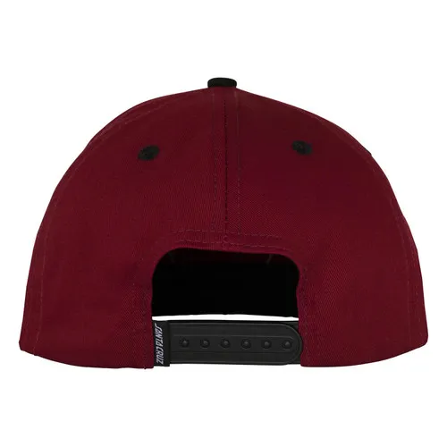 Santa Cruz Skateboard Hat Kendall Wolf Dot Burgundy OS