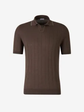 Santa Eulalia Silk Knit Polo 