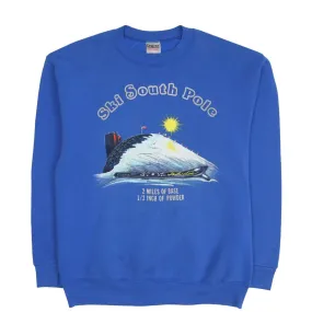 SKI SOUTH POLE CREWNECK SWEATSHIRT Blue