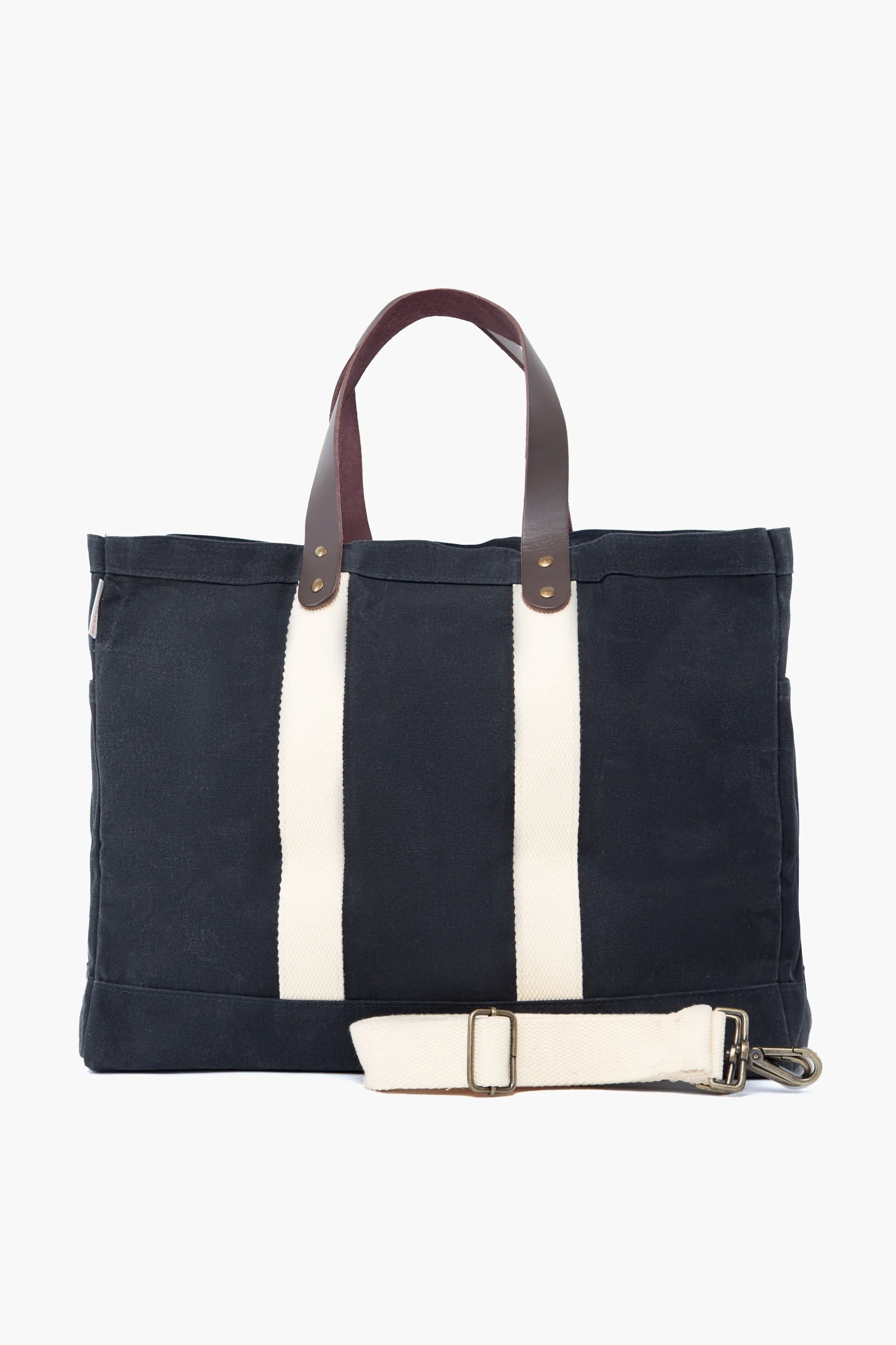 Slate Waxed Commuter Tote