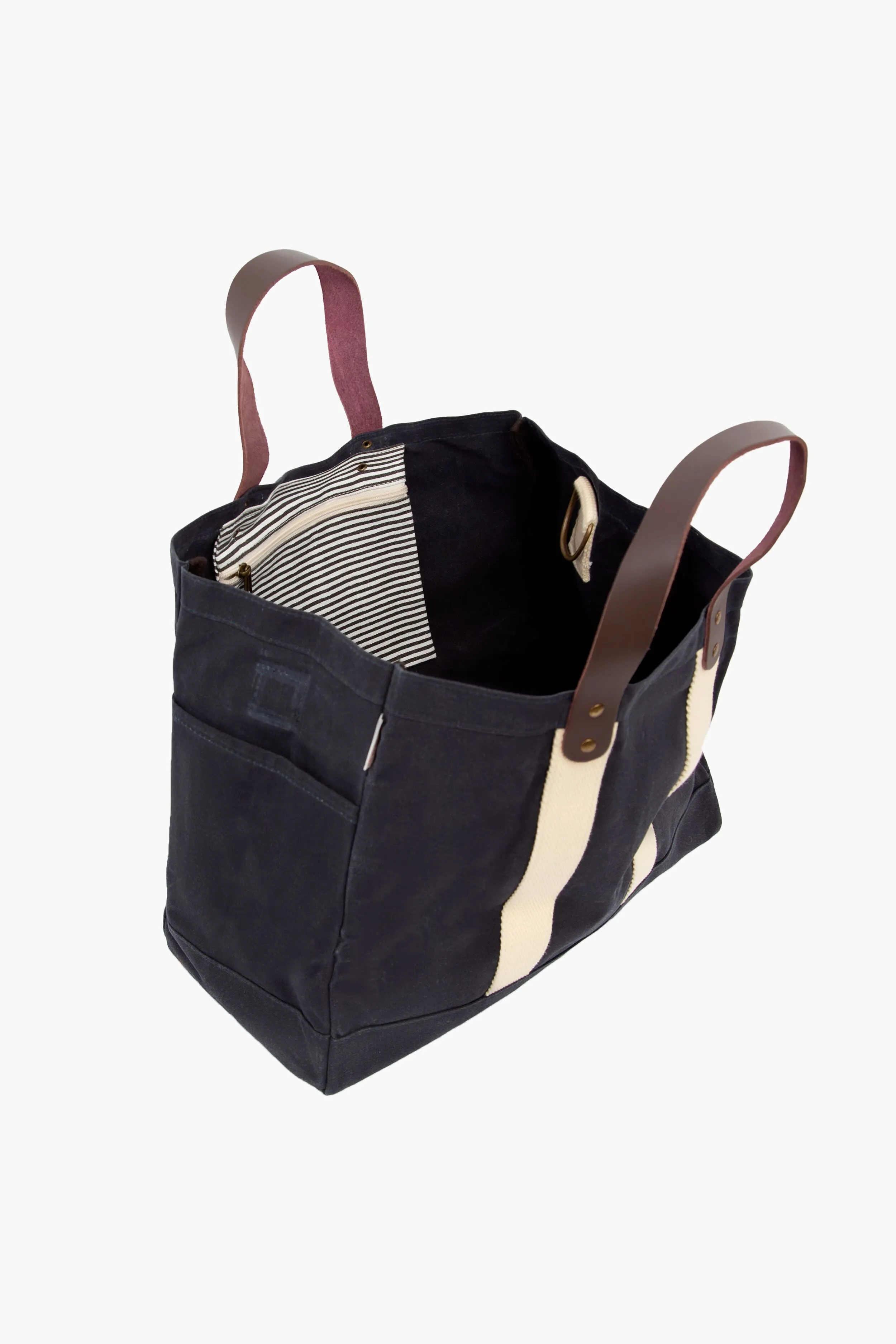 Slate Waxed Commuter Tote