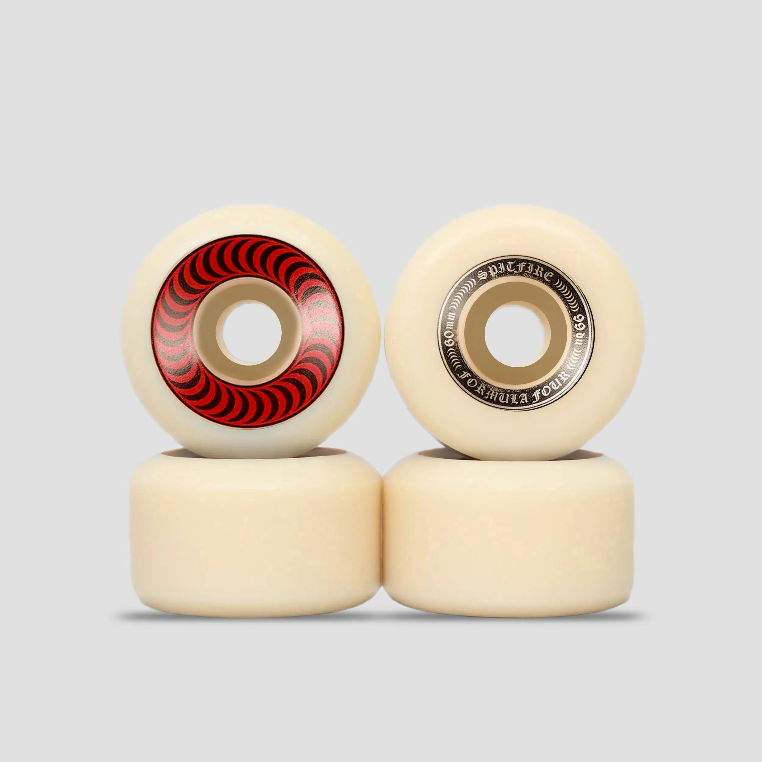 Spitfire 60mm 99DU Formula Four OG Classics Skateboard Wheels Natural