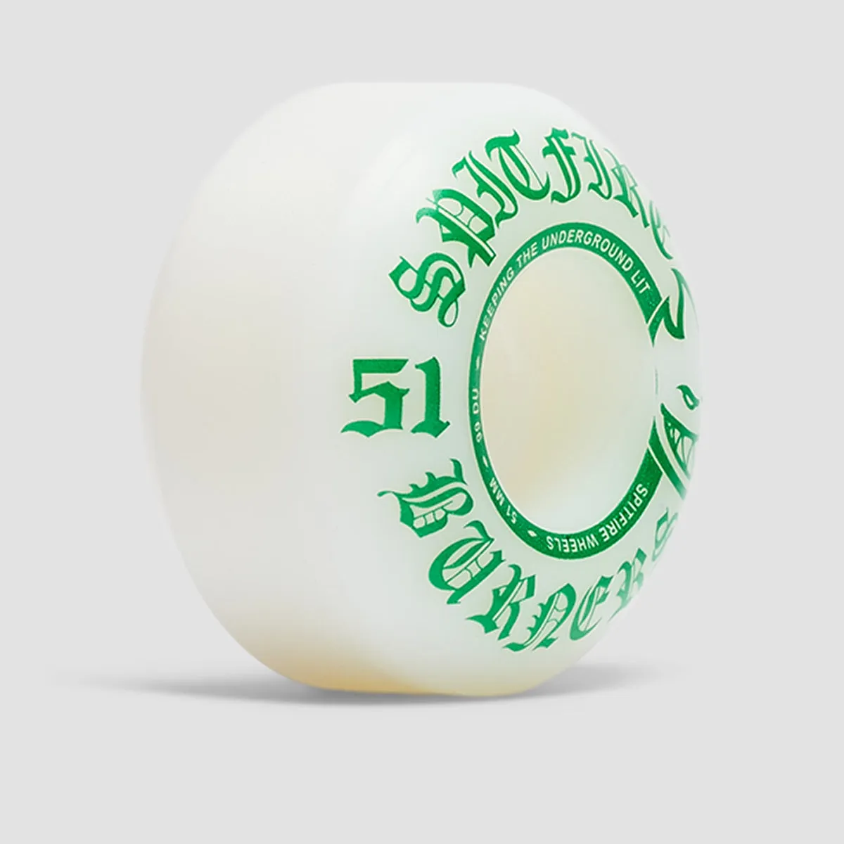 Spitfire Burners 99DU Skateboard Wheels White 51mm