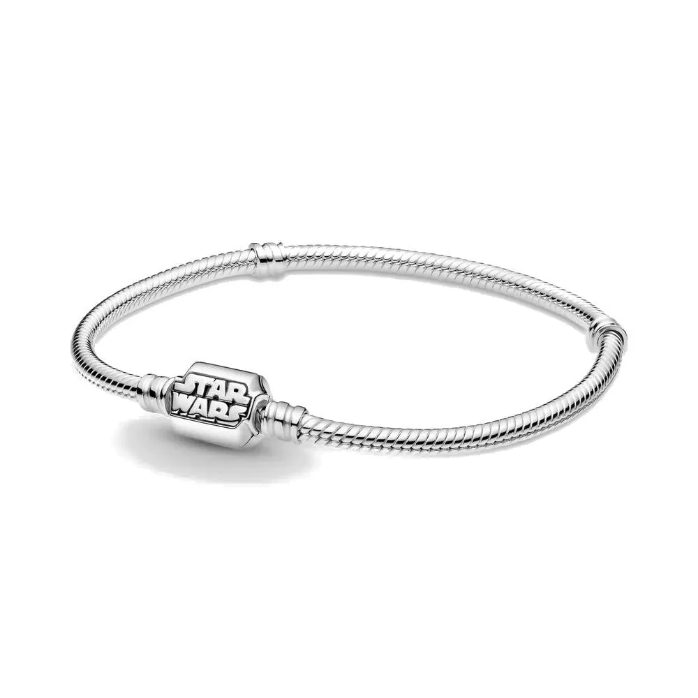 Star Wars, bracciale con maglia snake Pandora Moments (Mis. 19 Cm)