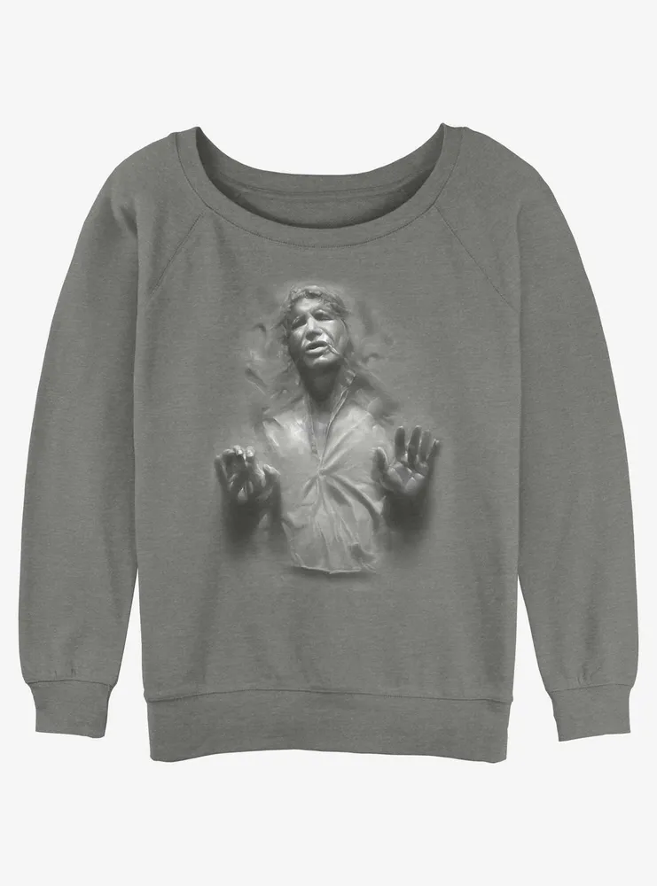 Star Wars Han Solo Carbonite Womens Slouchy Sweatshirt