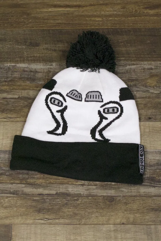 Star Wars Rogue One Stormtrooper Helmet Winter Pom Beanie