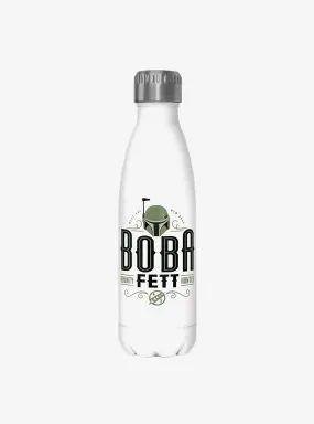 Star Wars The Book of Boba Fett Boba Fett Bounty Hunter White Stainless Steel Water Bottle