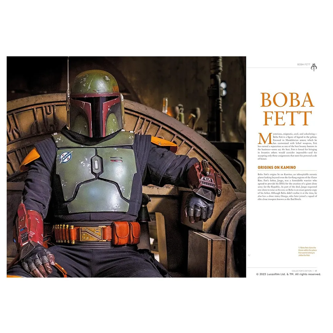 Star Wars The Book of Boba Fett Hardcover Book (green)