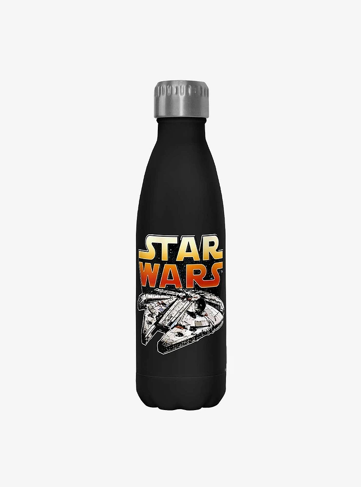 Star Wars The Falcon Black Stainless Steel Water Bottle