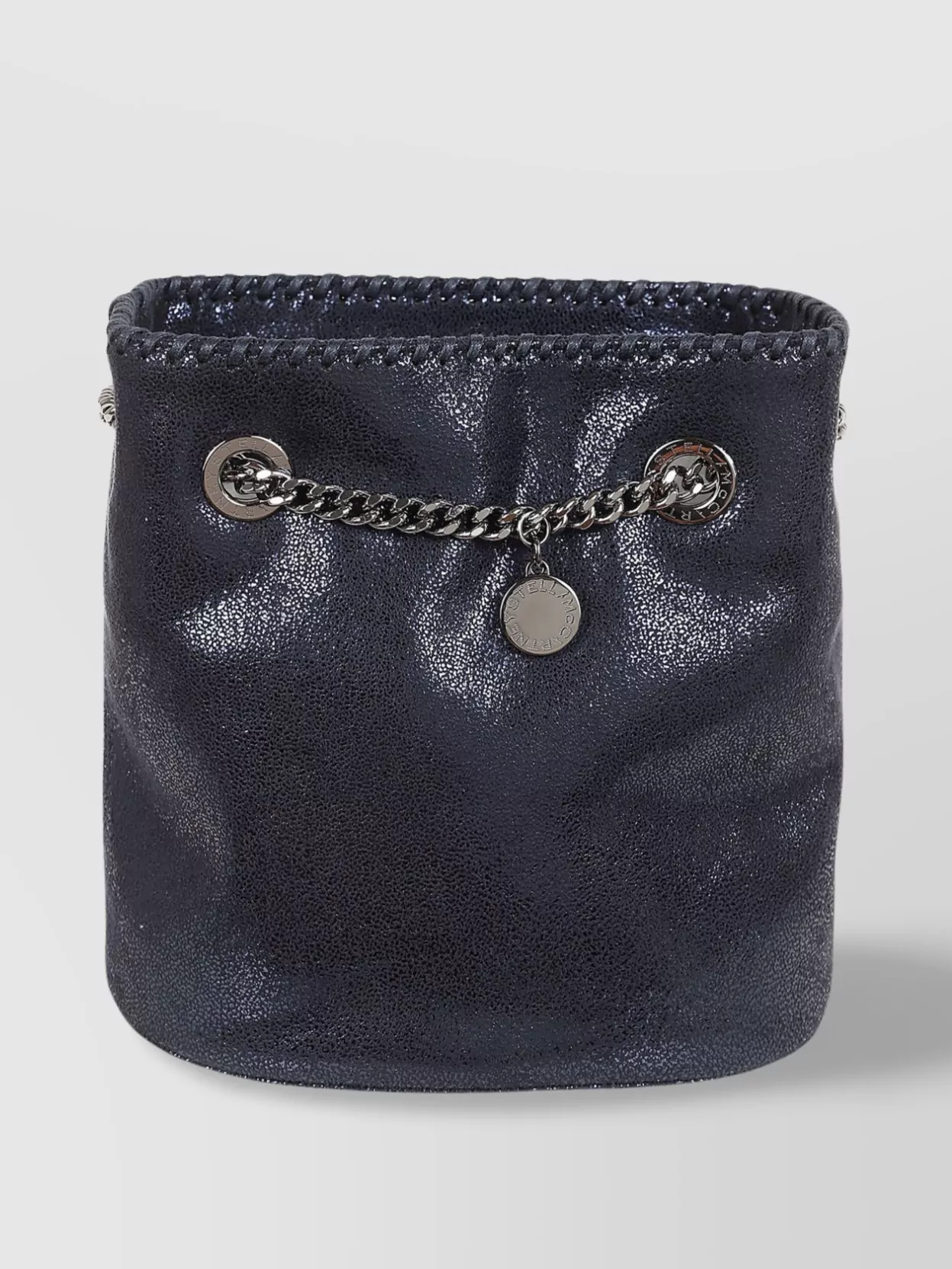 Stella Mccartney   Shiny dotted chamois cross-body bag