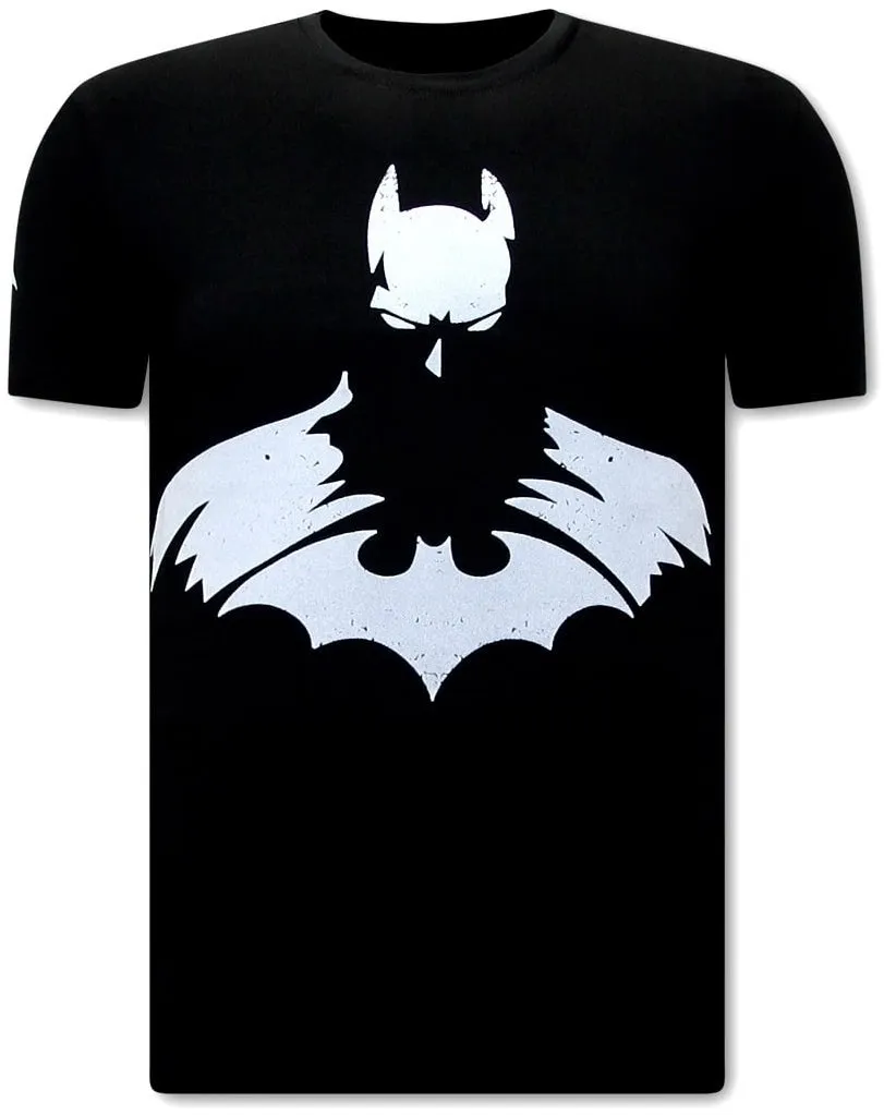 T Shirt with Batman Print  Black | NEW |