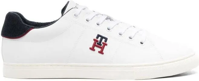 Tommy Hilfiger side embroidered-logo low-top sneakers White