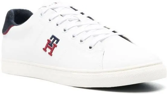 Tommy Hilfiger side embroidered-logo low-top sneakers White