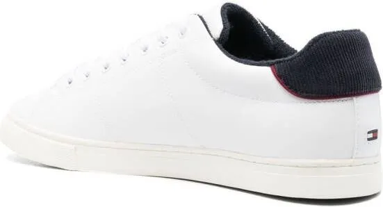 Tommy Hilfiger side embroidered-logo low-top sneakers White