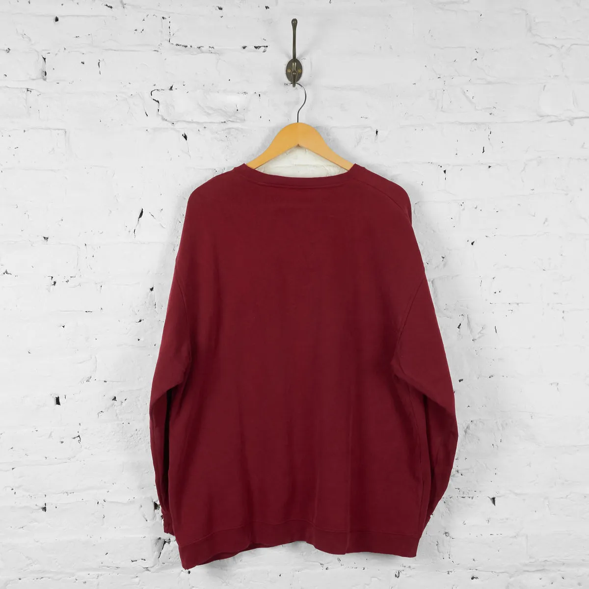 Vintage Reebok Sweatshirt - Maroon - XL