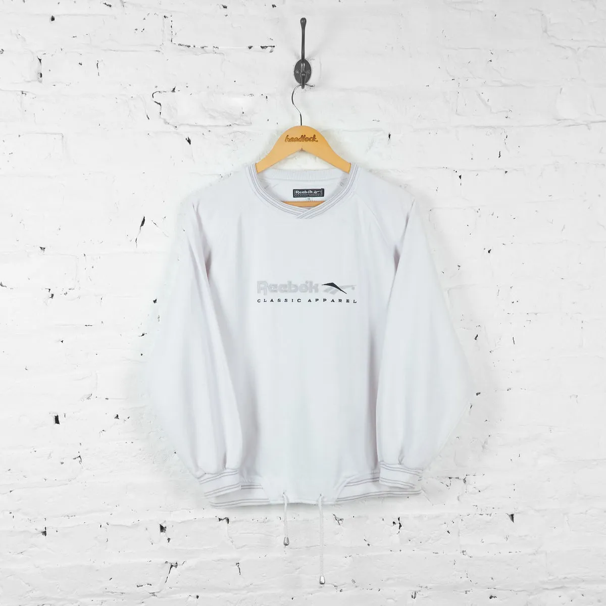 Vintage Reebok Sweatshirt - White - S