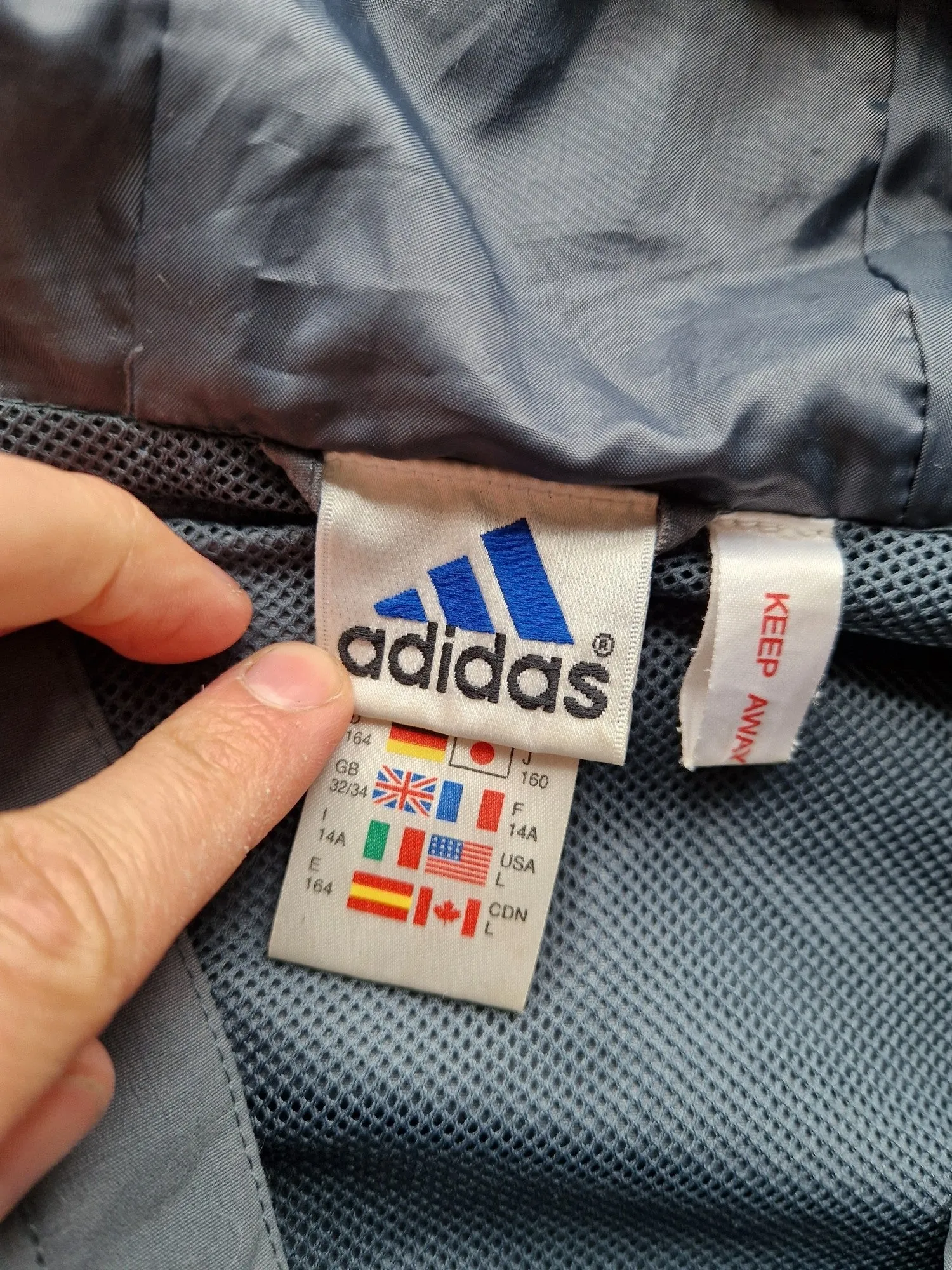 Y2K Adidas Rain Jacket - Size Small